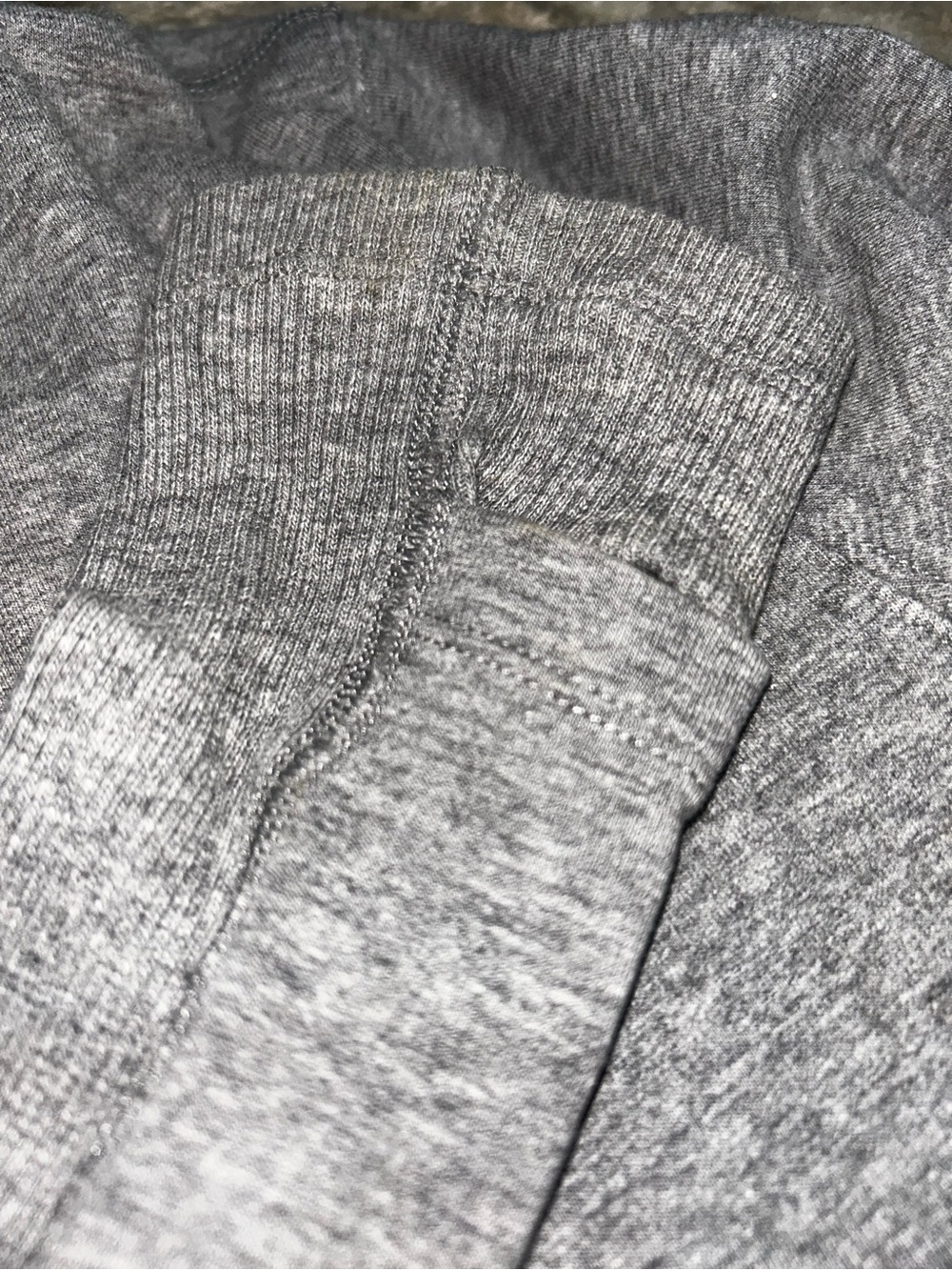 Vintage Lululemon athletica Heather Gray Zip Hoodie with Neon Yellow Accents SZ2 - Picture 6 of 9